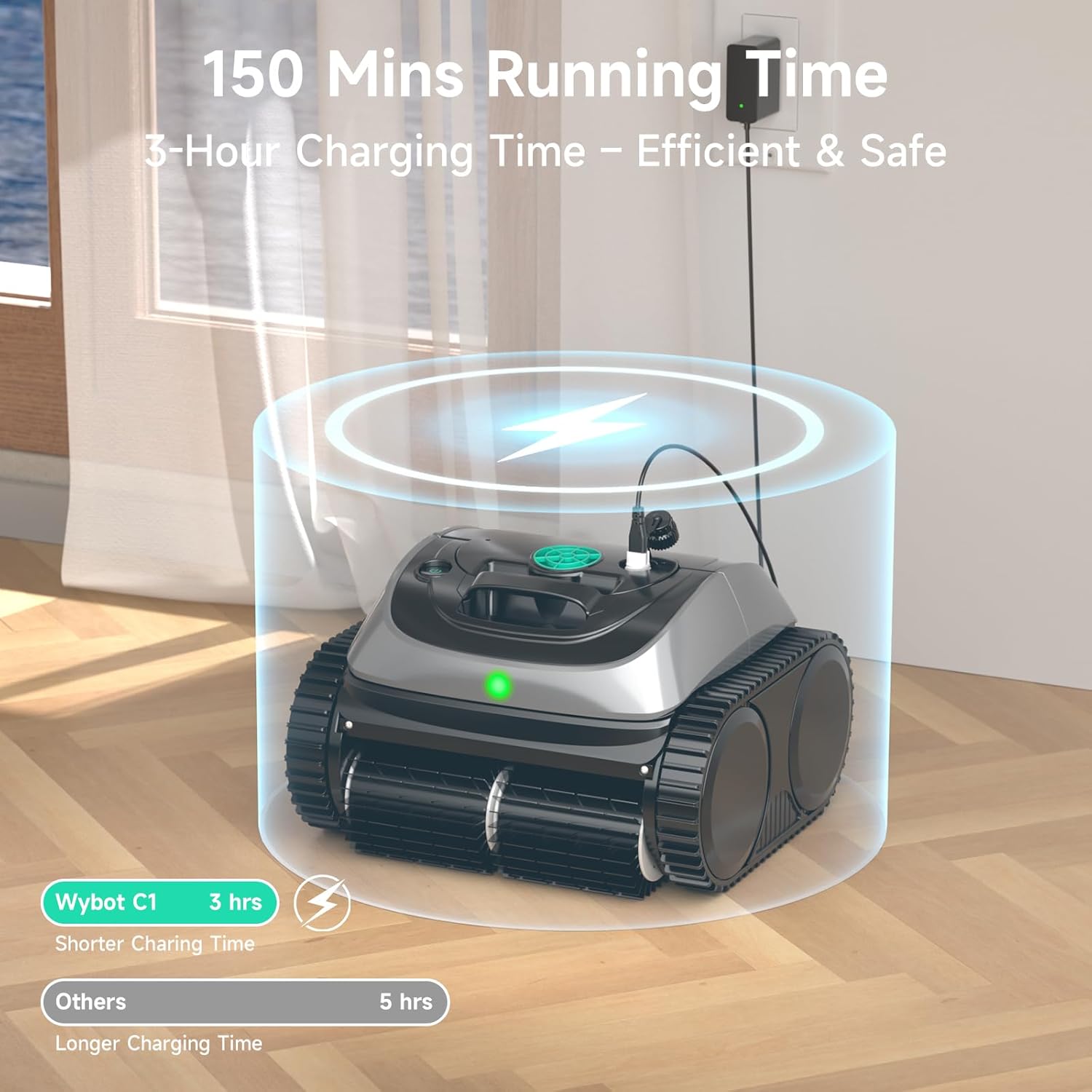 ロボットプールクリーナー スマートコードレスフロアスクラバー