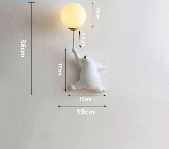 Luminous Dreamscape: Cartoon Wall Light for Children's Room – LED Night Lamp for Kids' Spaces