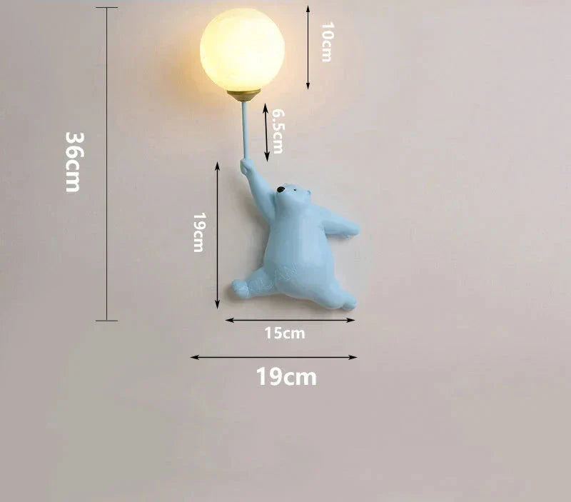 Luminous Dreamscape: Cartoon Wall Light for Children's Room – LED Night Lamp for Kids' Spaces