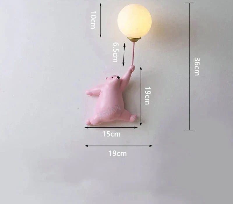 Luminous Dreamscape: Cartoon Wall Light for Children's Room – LED Night Lamp for Kids' Spaces