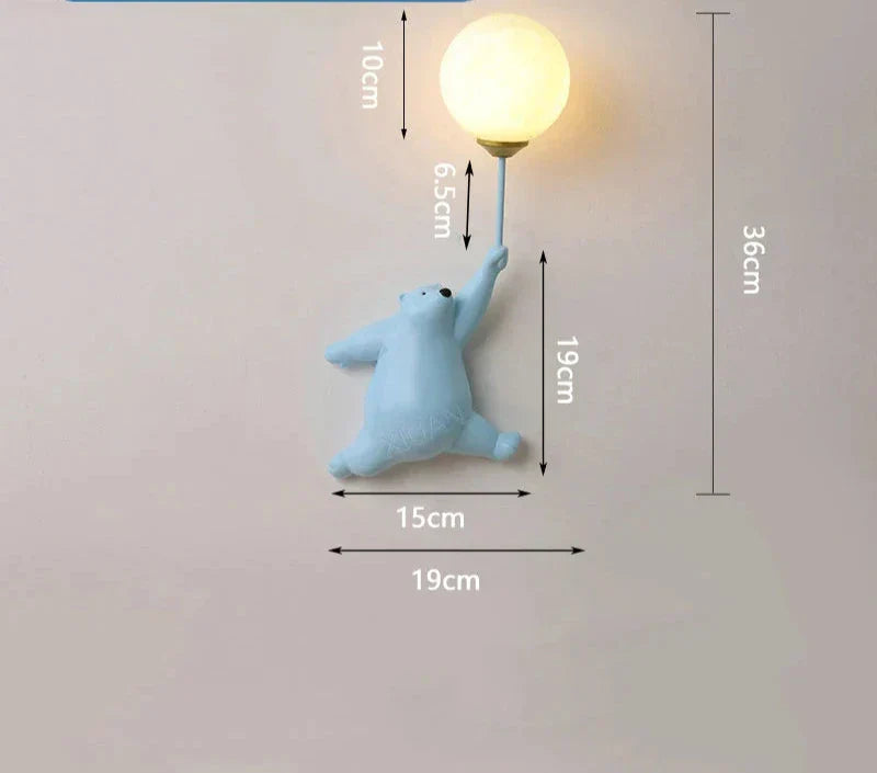 Luminous Dreamscape: Cartoon Wall Light for Children's Room – LED Night Lamp for Kids' Spaces