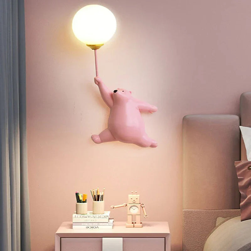 Luminous Dreamscape: Cartoon Wall Light for Children's Room – LED Night Lamp for Kids' Spaces