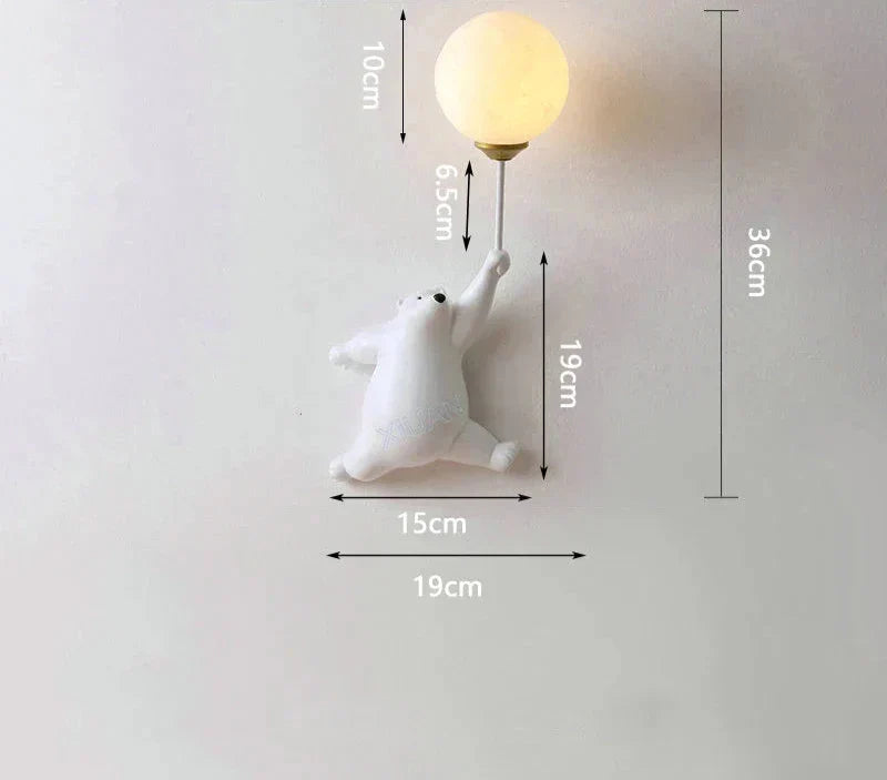 Luminous Dreamscape: Cartoon Wall Light for Children's Room – LED Night Lamp for Kids' Spaces