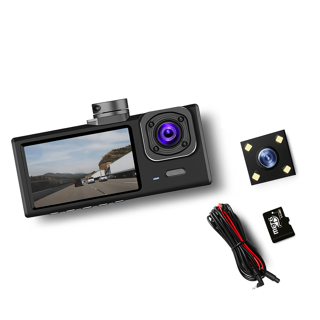 Dashcam mit drei Objektiven Auto Kamera Nachtsicht