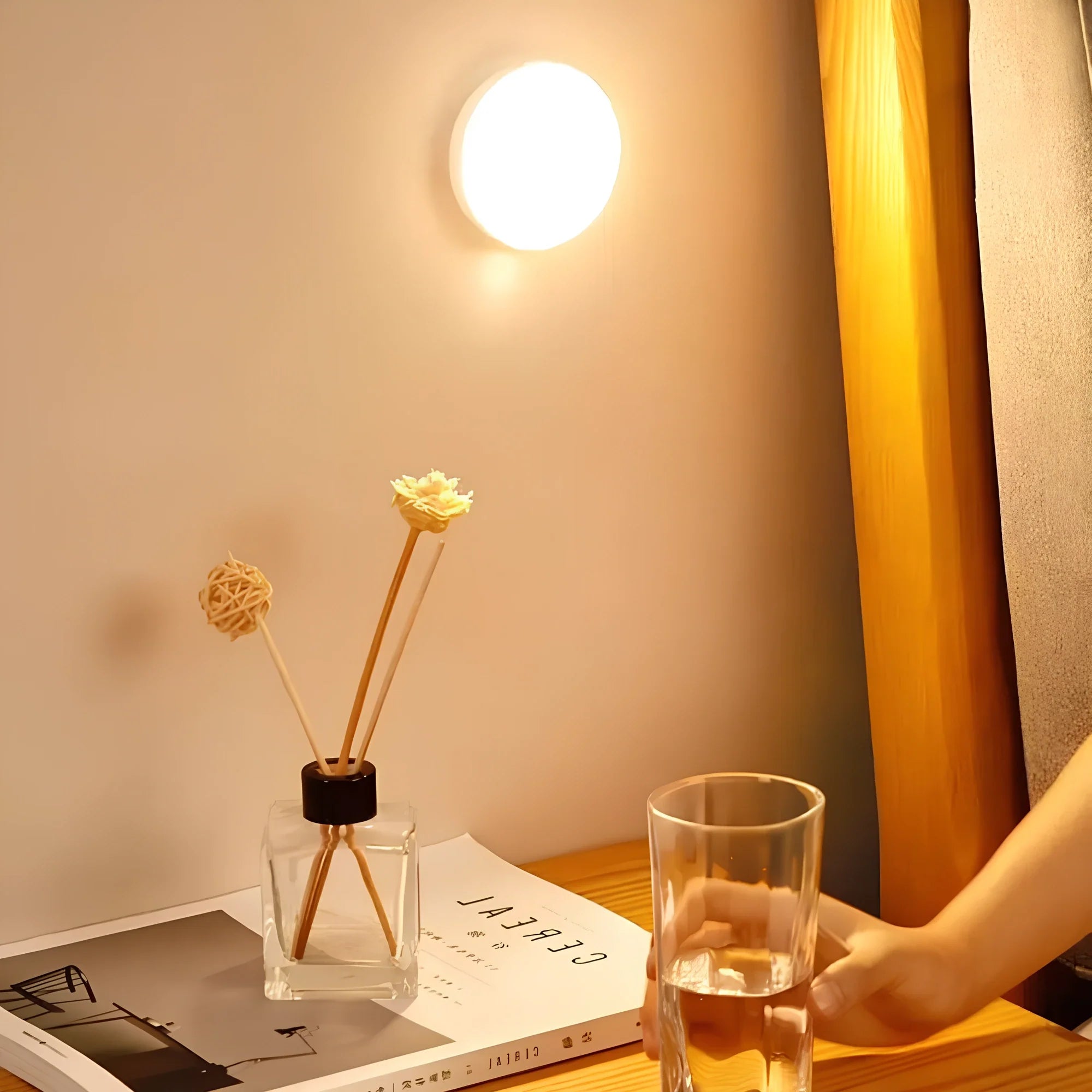 LED noční světlo s pohybovým senzorem nástěnná lampa