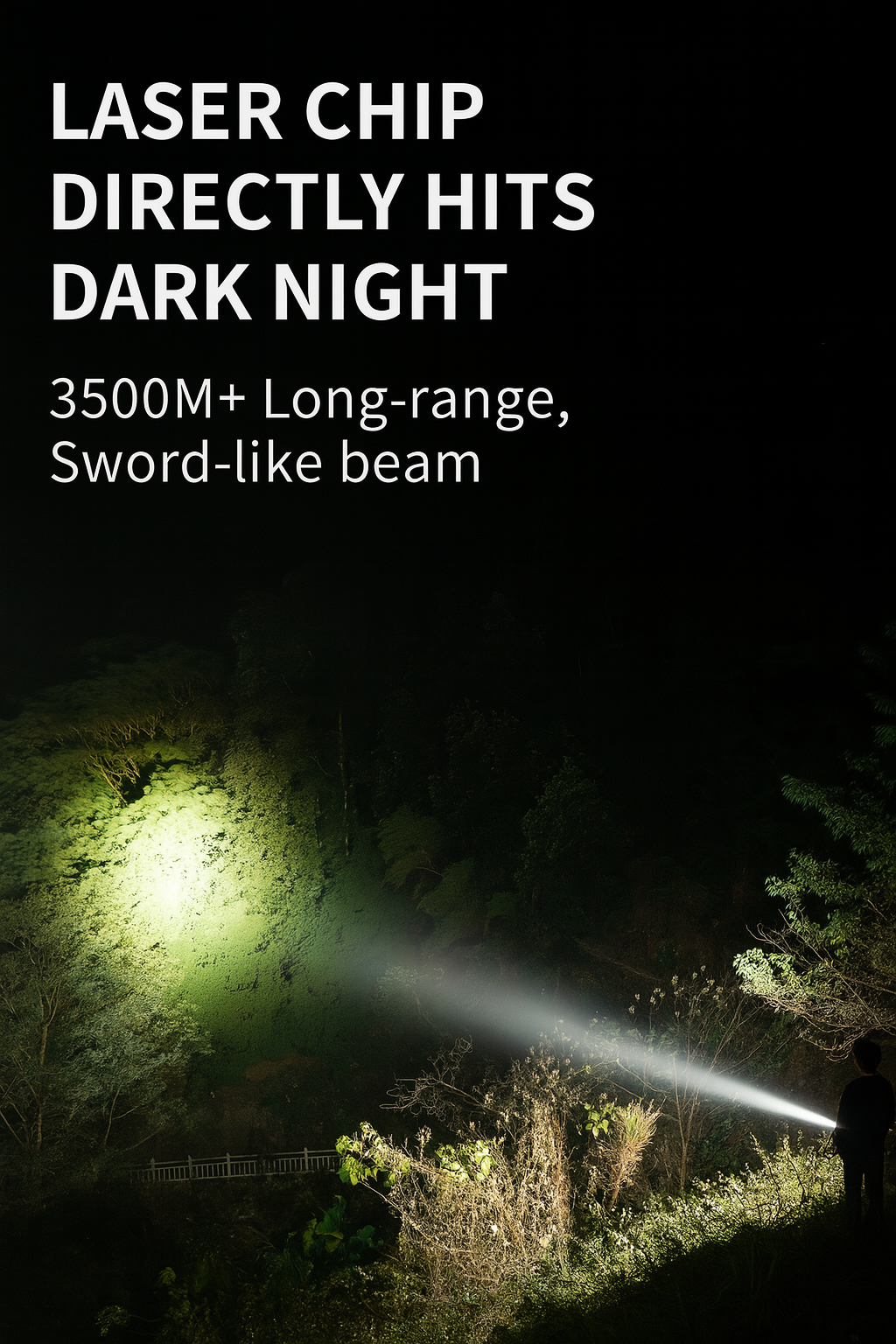 LED baterka s nastavitelným zoomem a power bankou
