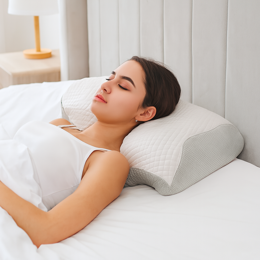 Orthopedic Memory Foam Pillow Neck Shoulder Support