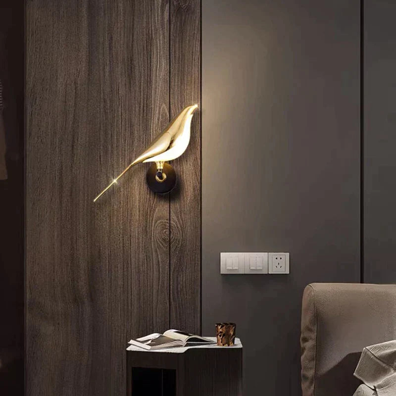 Luminous Nest Wall Lamp - Elegant Gold Minimalist Light for Stylish Decorative Illumination