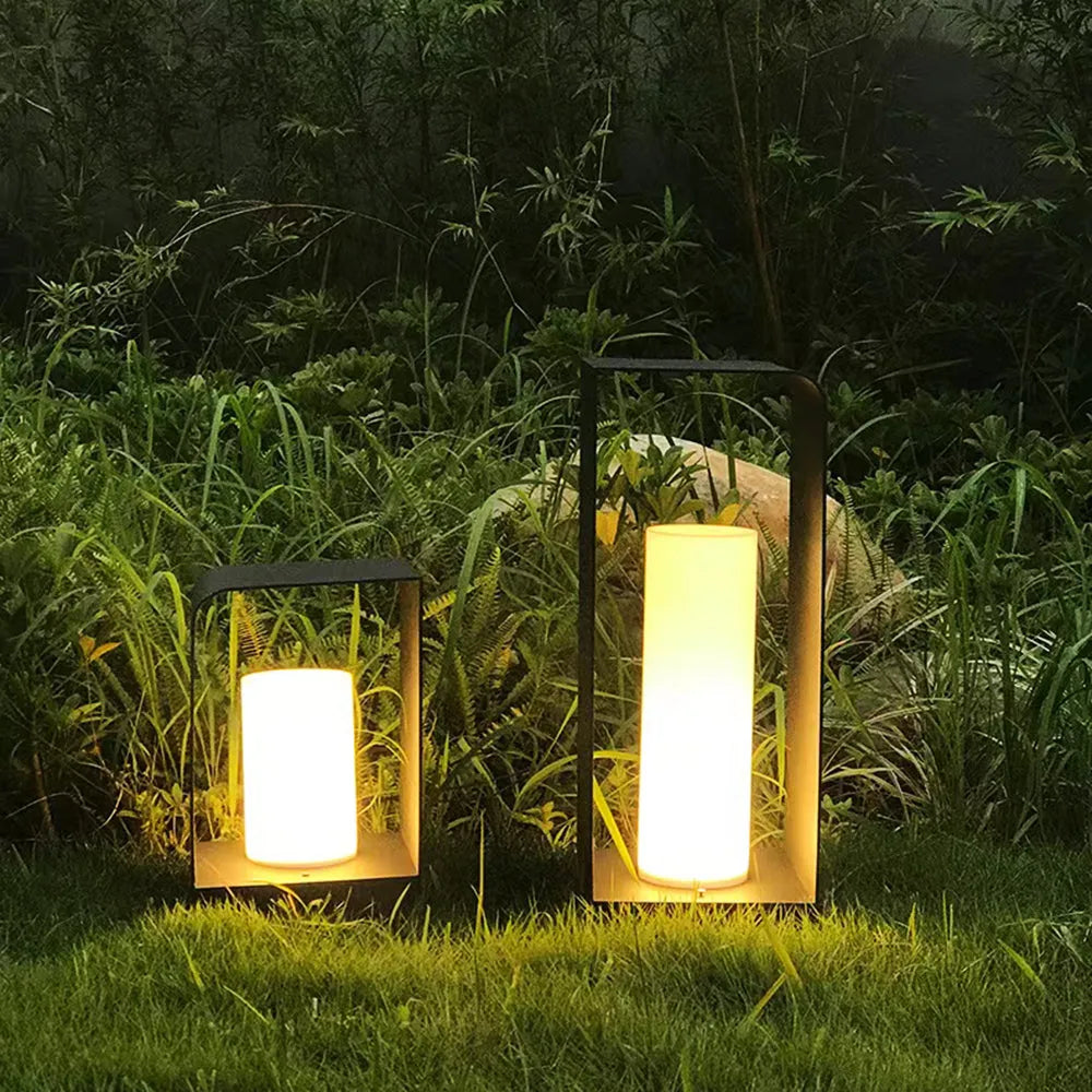 Udendørs gulvlampe solmetal LED-lys