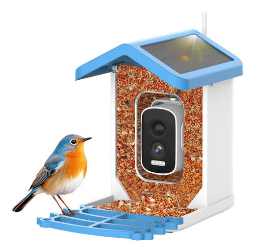 鳥の餌台カメラ ソーラー スマート ワイヤレス 屋外用