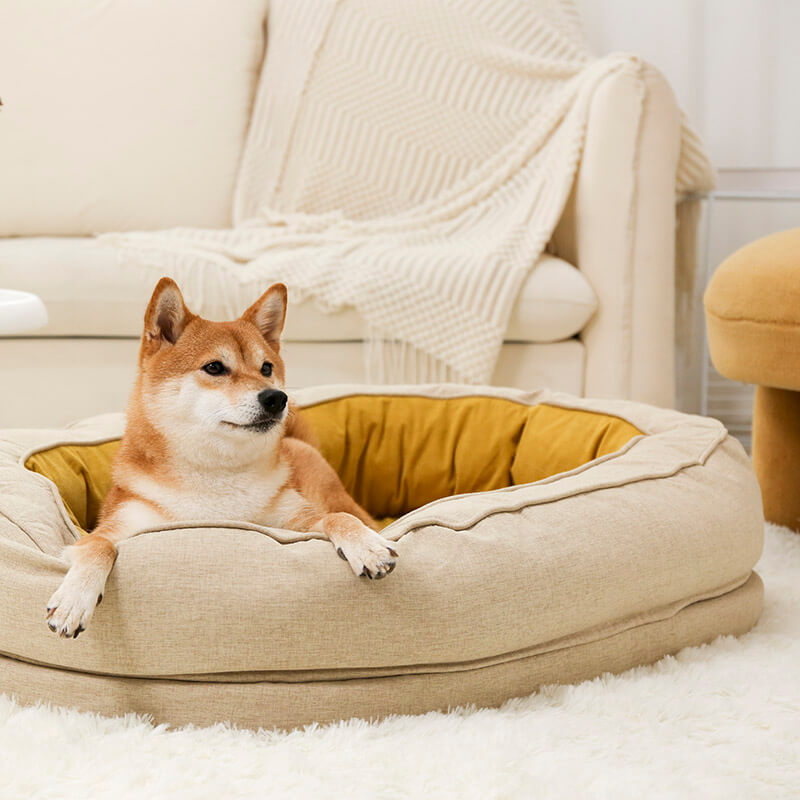 Waterproof Orthopedic Dog Bed with Soft Fleece