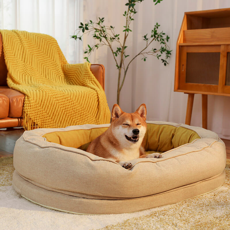 Waterproof Orthopedic Dog Bed with Soft Fleece