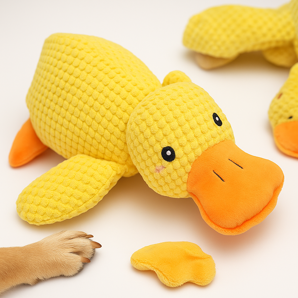 Jouet pour chien Canard en peluche doux Jouet à mâcher