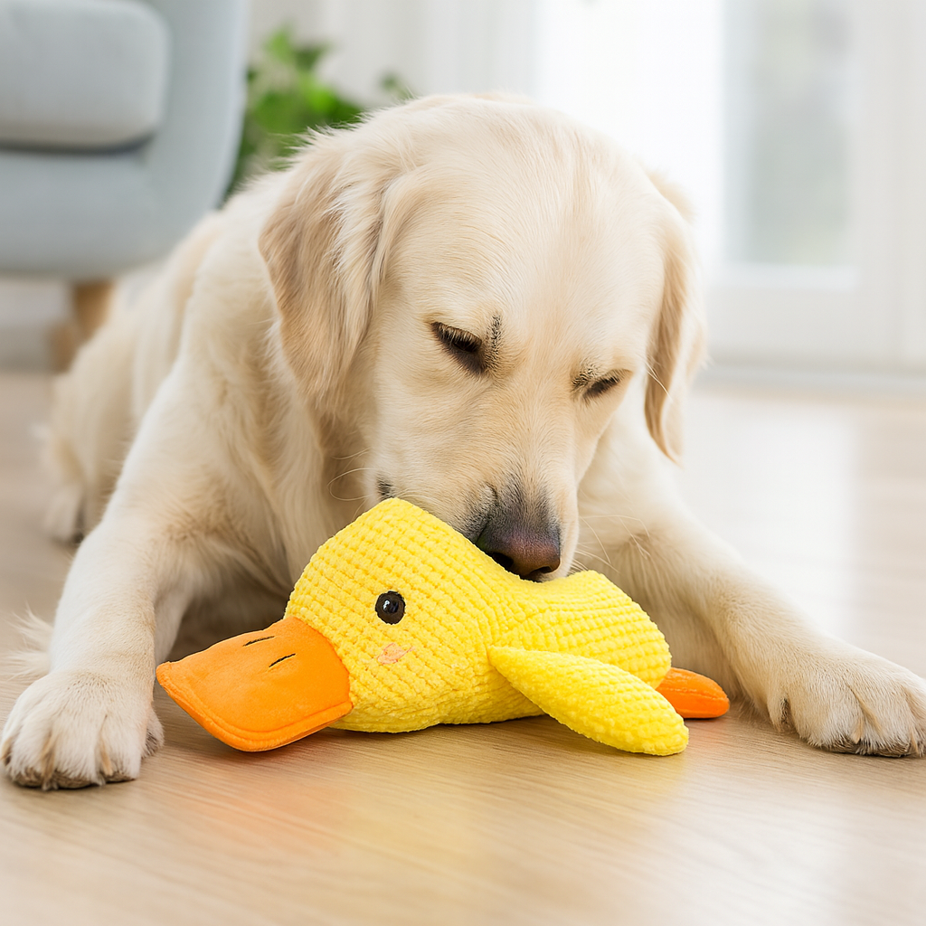 Jouet pour chien Canard en peluche doux Jouet à mâcher