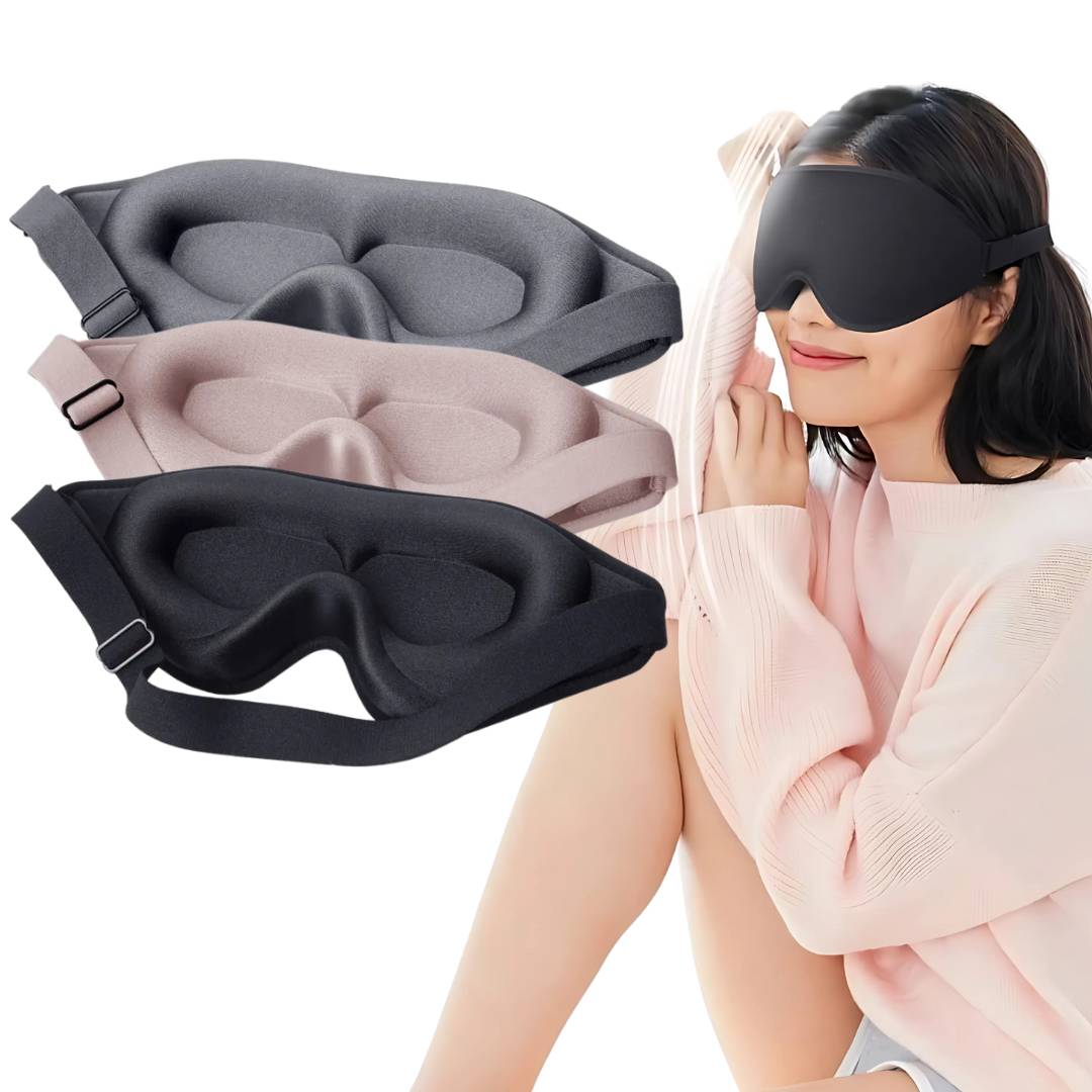 Sovemaske 3D Øjendække til Lysblokering