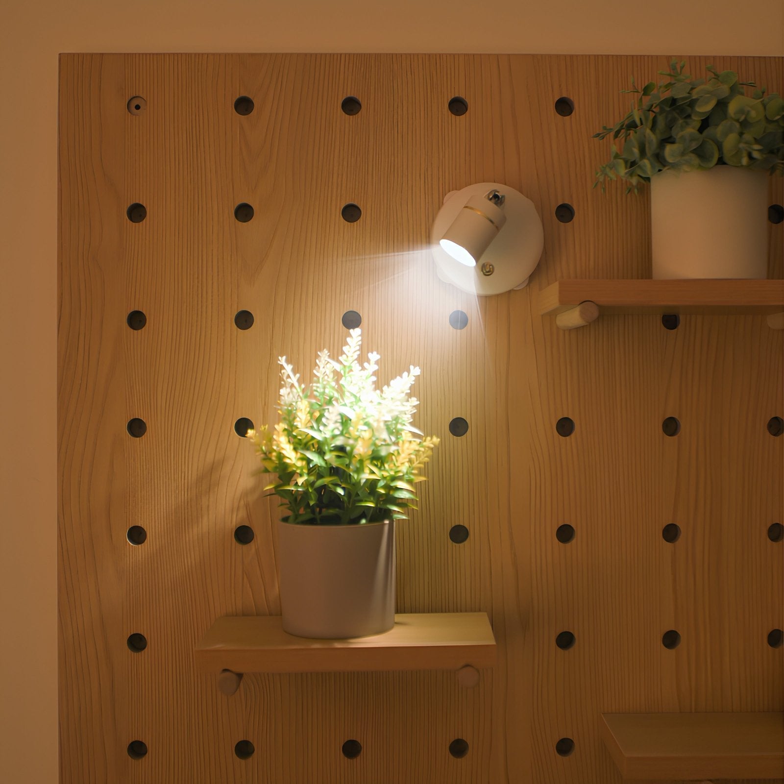LED væglampe justerbar batteri spotlight