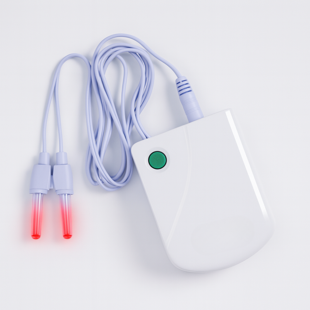 Dispositif de thérapie par lumière infrarouge pour irrigation nasale