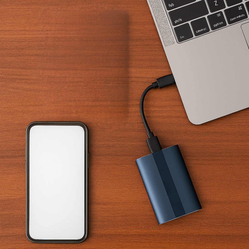 Disco Duro Externo SSD Portátil Alta Velocidad USB-C Almacenamiento Compacto