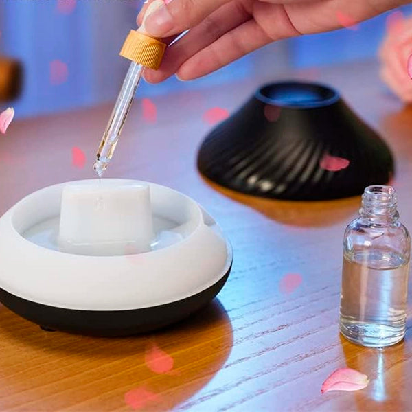 Difusor de aroma con efecto llama y humidificador
