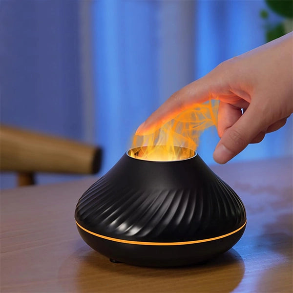 Difusor de aroma con efecto llama y humidificador