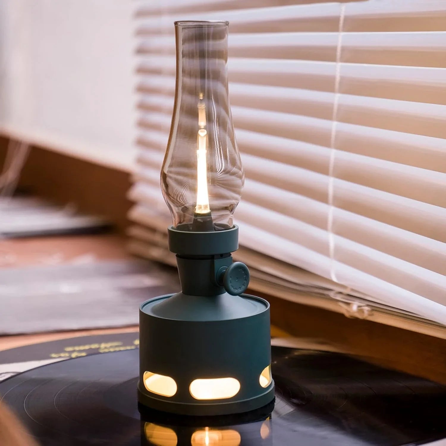 LED bordlampe retro genopladelig lanterne
