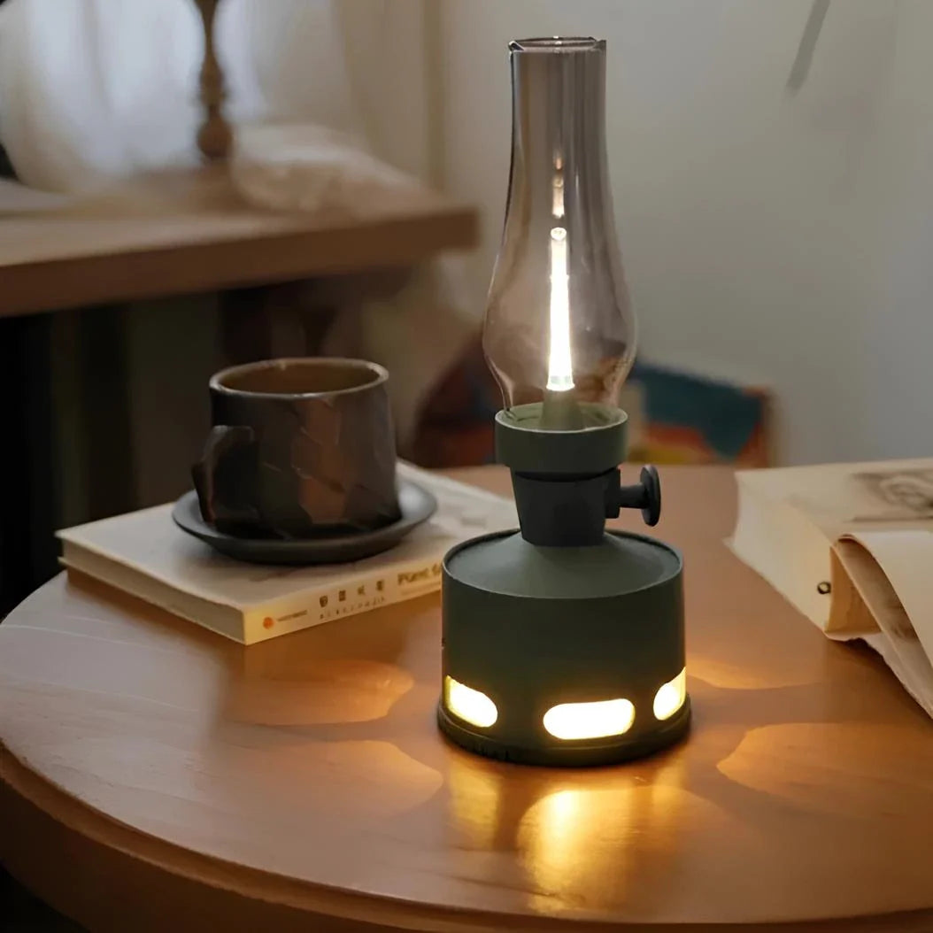 LED bordlampe retro genopladelig lanterne