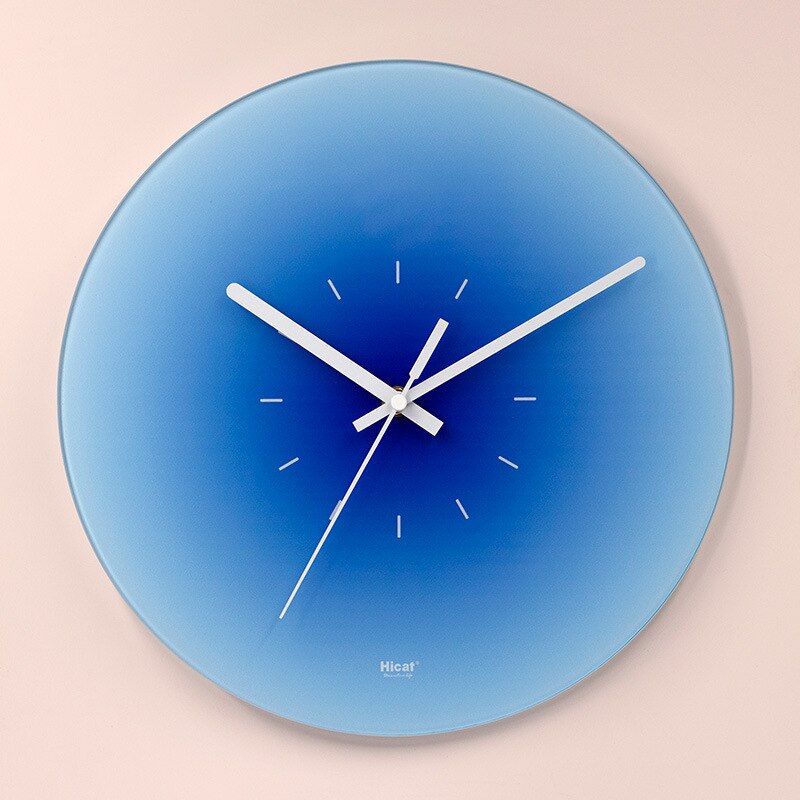 LuxeView - Elegant Glass Wall Clock with Scandinavian Design