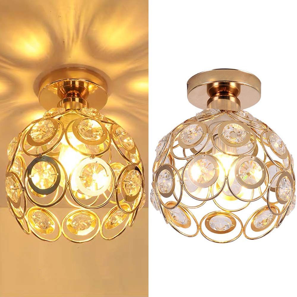 CrystalGlow - Luxurious Ceiling Lamp for Hallways