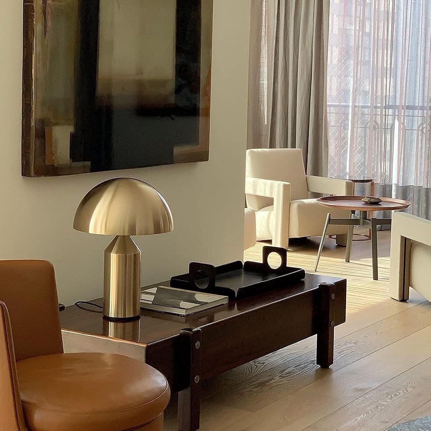 LED bordlampe moderne metal svampelys