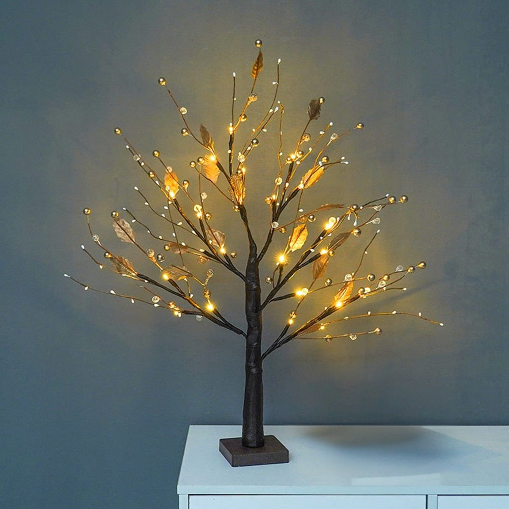 LED-lystræ Rustik PVC Bordlampe