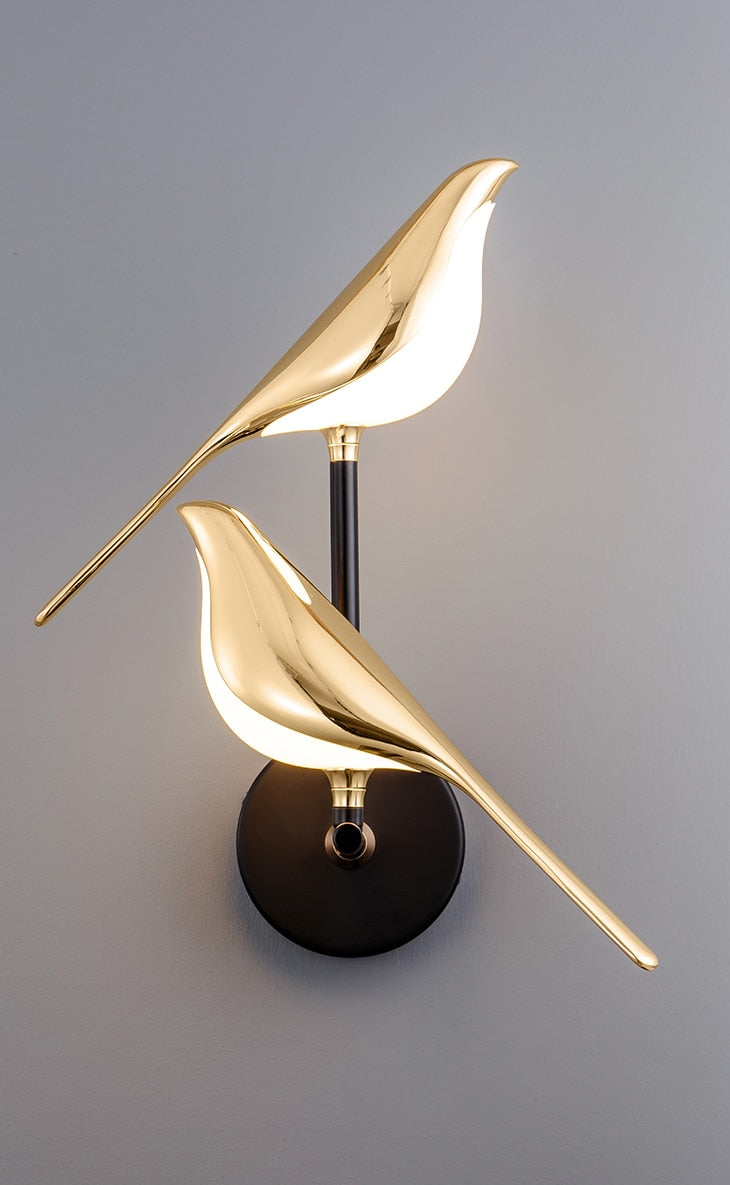 Luminous Nest Wall Lamp - Elegant Gold Minimalist Light for Stylish Decorative Illumination