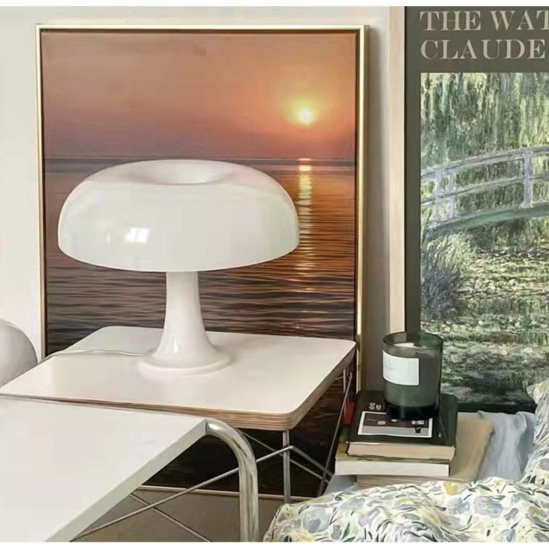 LED houbičková stolní lampa nordická ložnicová světlo