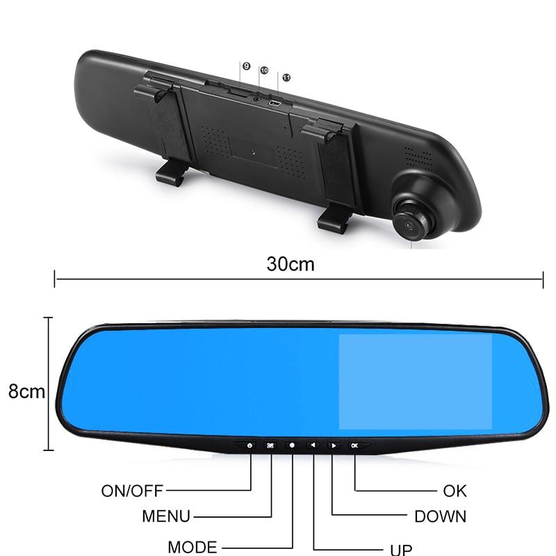 Car Camera Dual Lens Rear View Recorder