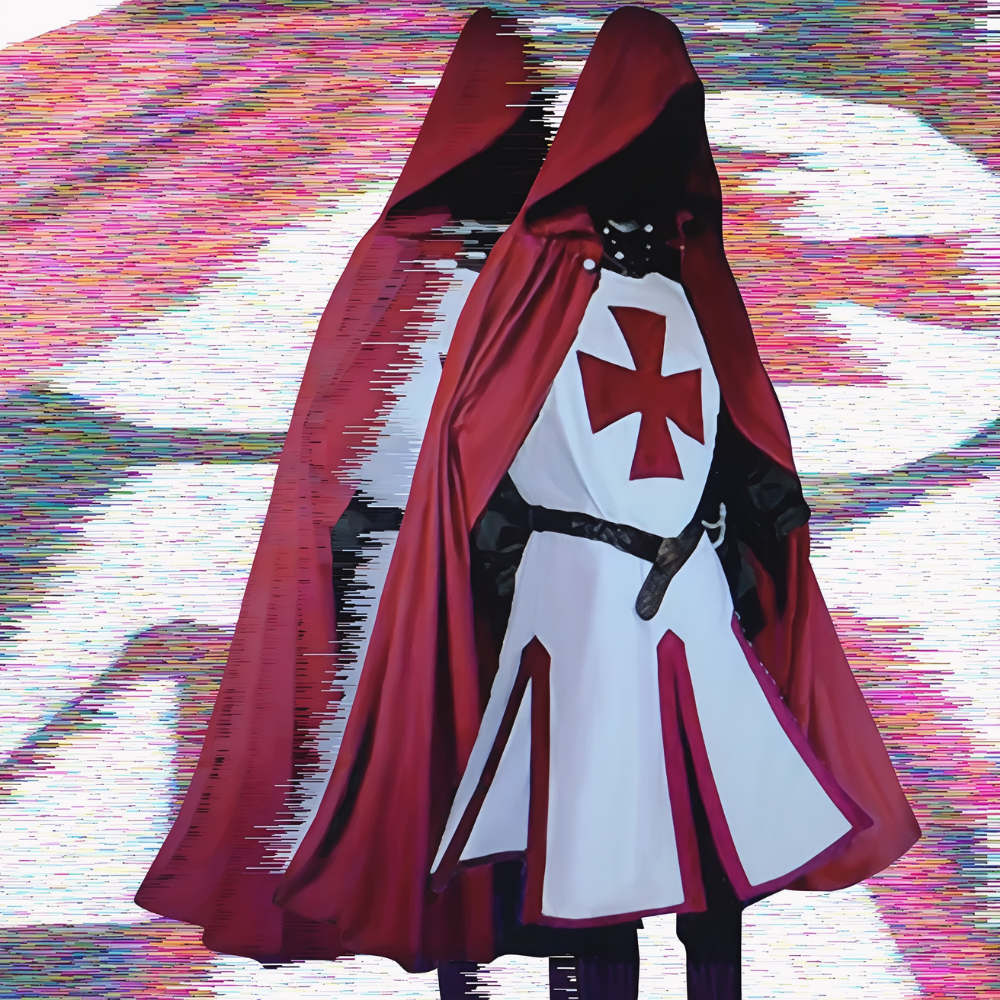 Halloween Costumes Medieval Knight Tunic Cape Set