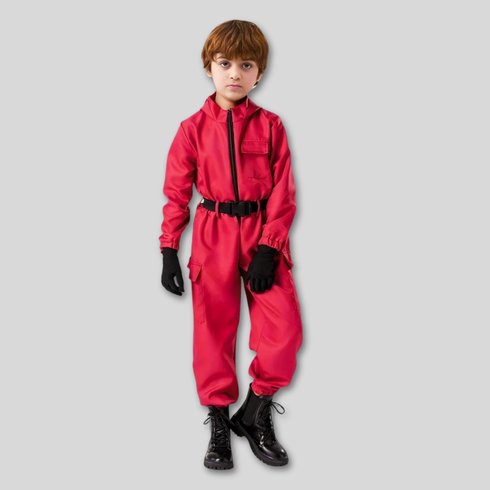 ハロウィン キッズ レッドガード コスチューム ジャンプスーツ