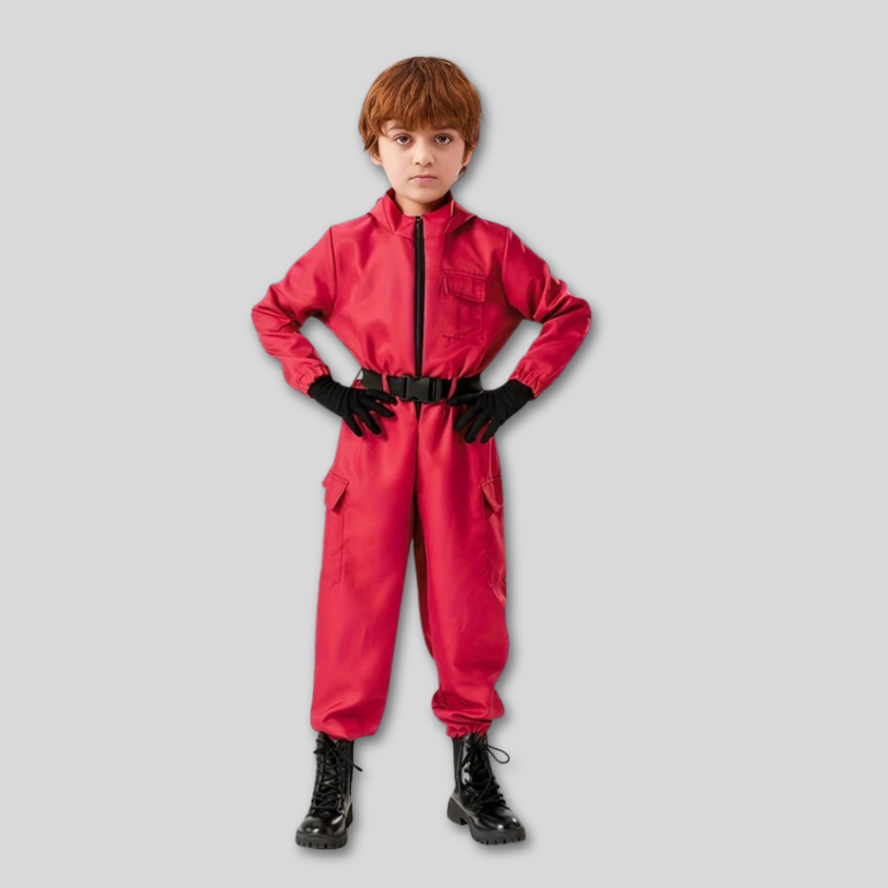 ハロウィン キッズ レッドガード コスチューム ジャンプスーツ
