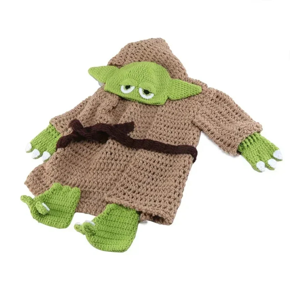 Disfraz de bebé alienígena de Halloween conjunto de ropa de punto