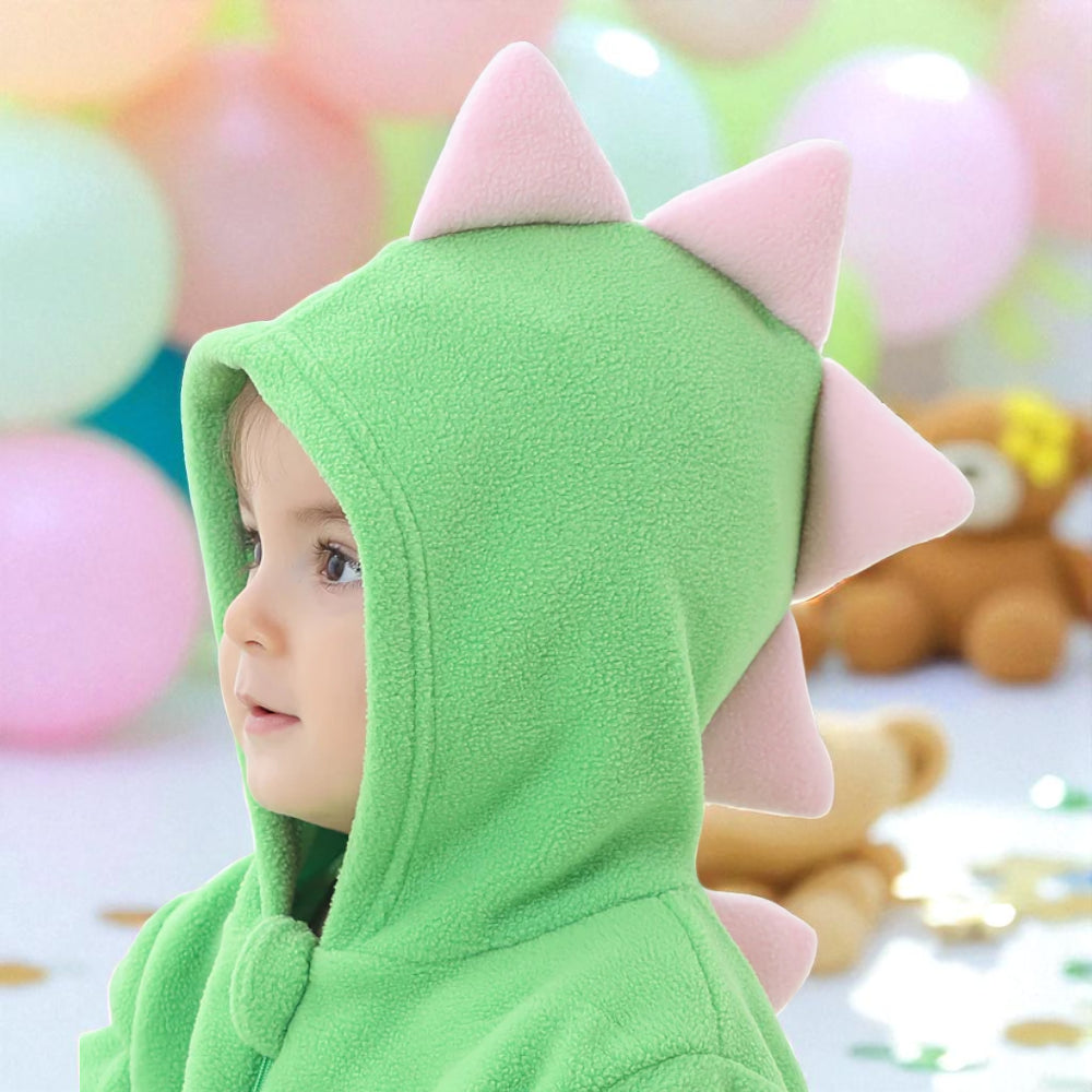 Halloween Baby Dinosaur Costume Hooded Plush Outfit