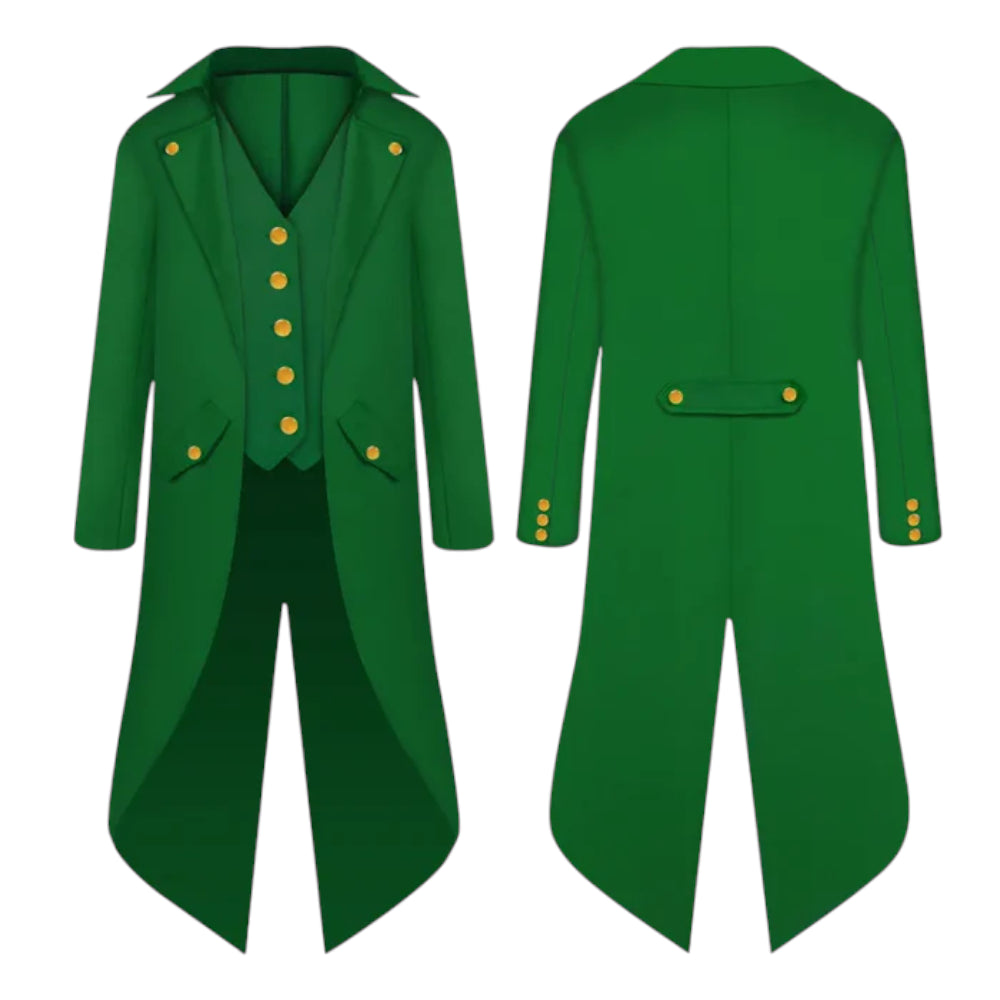 Halloween Clown Costume Gothic Tailcoat Jacket