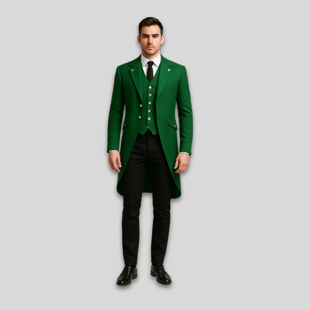 Halloween Clown Costume Gothic Tailcoat Jacket