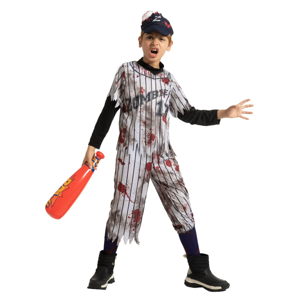 ハロウィン コスチューム キッズ ゾンビ ベースボール 衣装