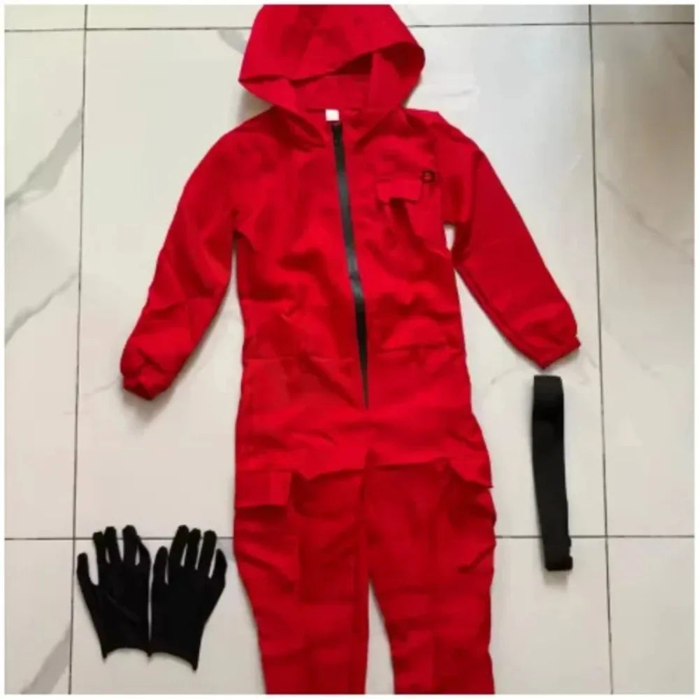 Halloweenová hra Ochranná maska Kombinéza Kostým sada