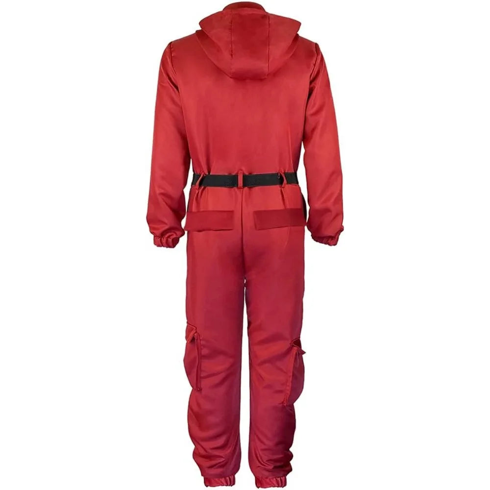 Disfraz de mono con máscara de guardia para juego de Halloween
