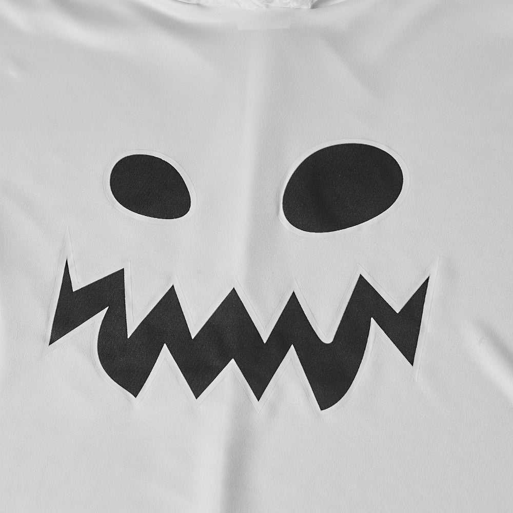 キッズ ハロウィン ゴースト コスチューム 蓄光 フード付きポンチョ