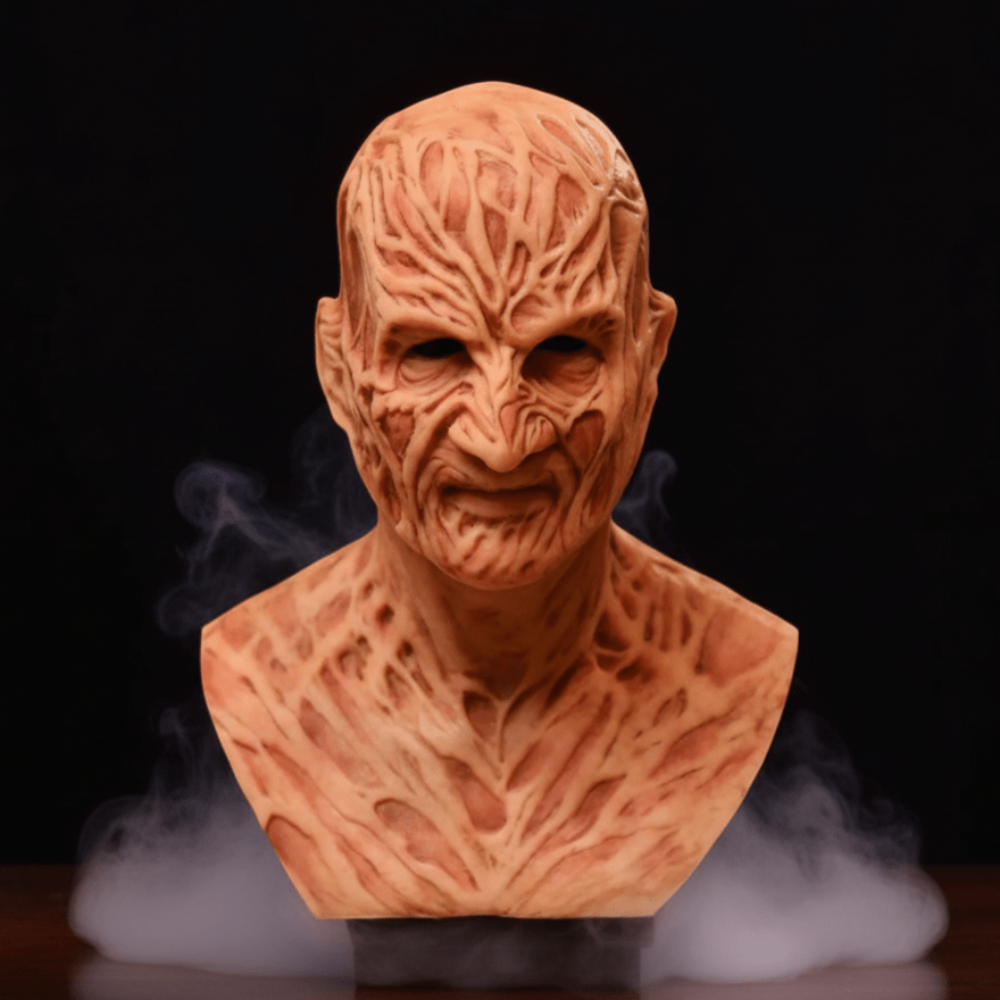 Halloween Horror Mask Realistic Full Head Freddy Krueger Design