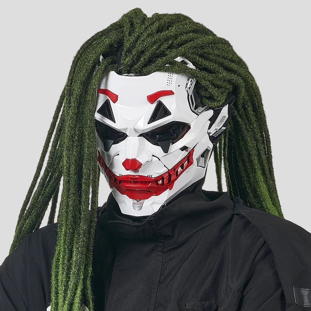 Halloween Joker Mask Cyberpunk Clown Resin Cosplay Design
