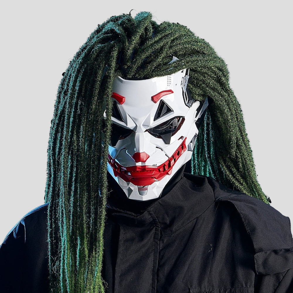 Halloween Joker Mask Cyberpunk Clown Resin Cosplay Design
