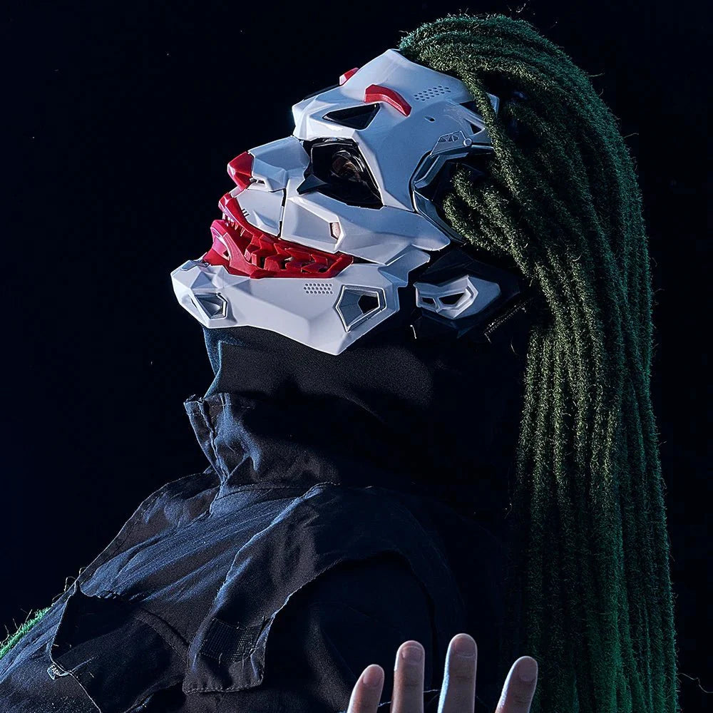 Halloween Joker Mask Cyberpunk Clown Resin Cosplay Design