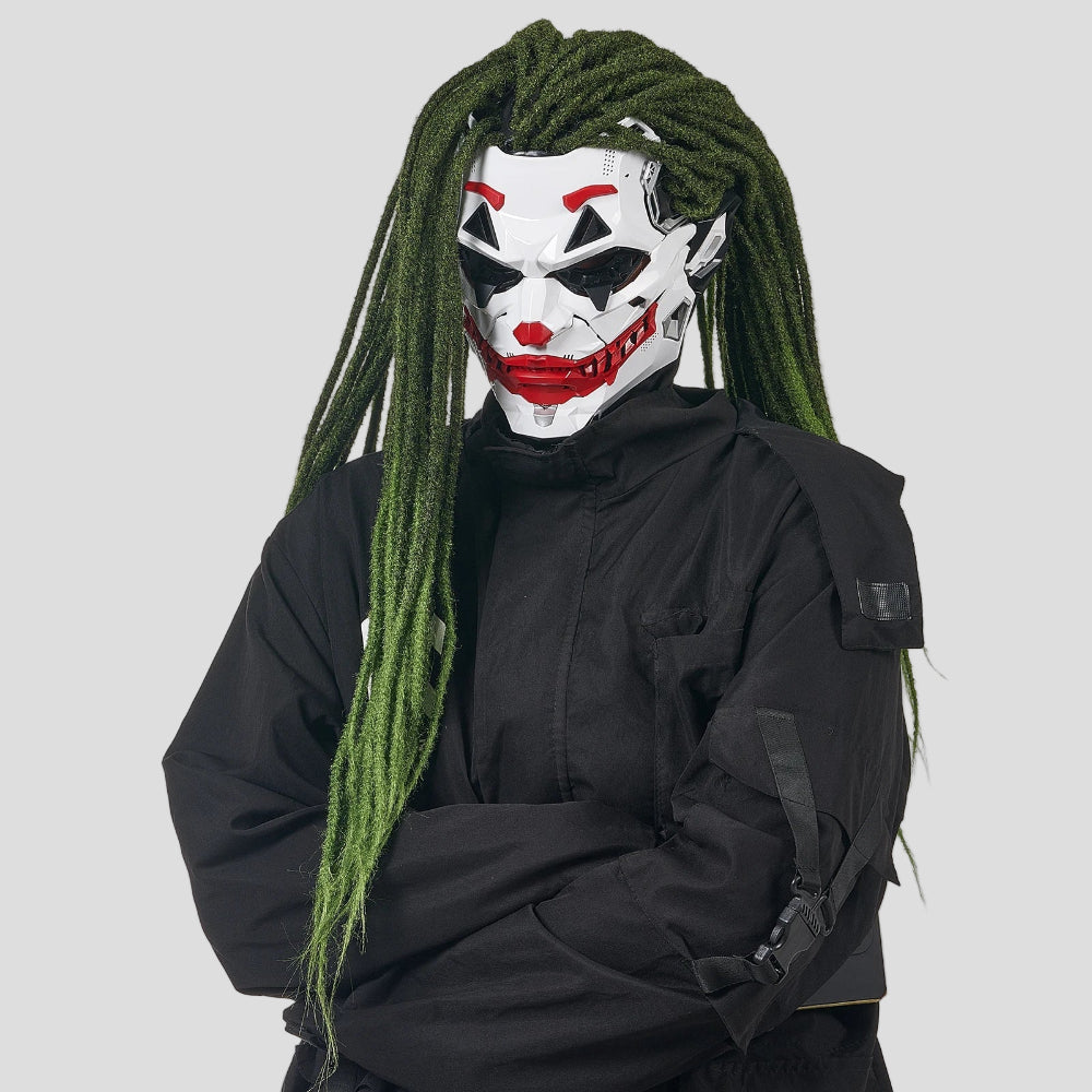 Halloween Joker Mask Cyberpunk Clown Resin Cosplay Design