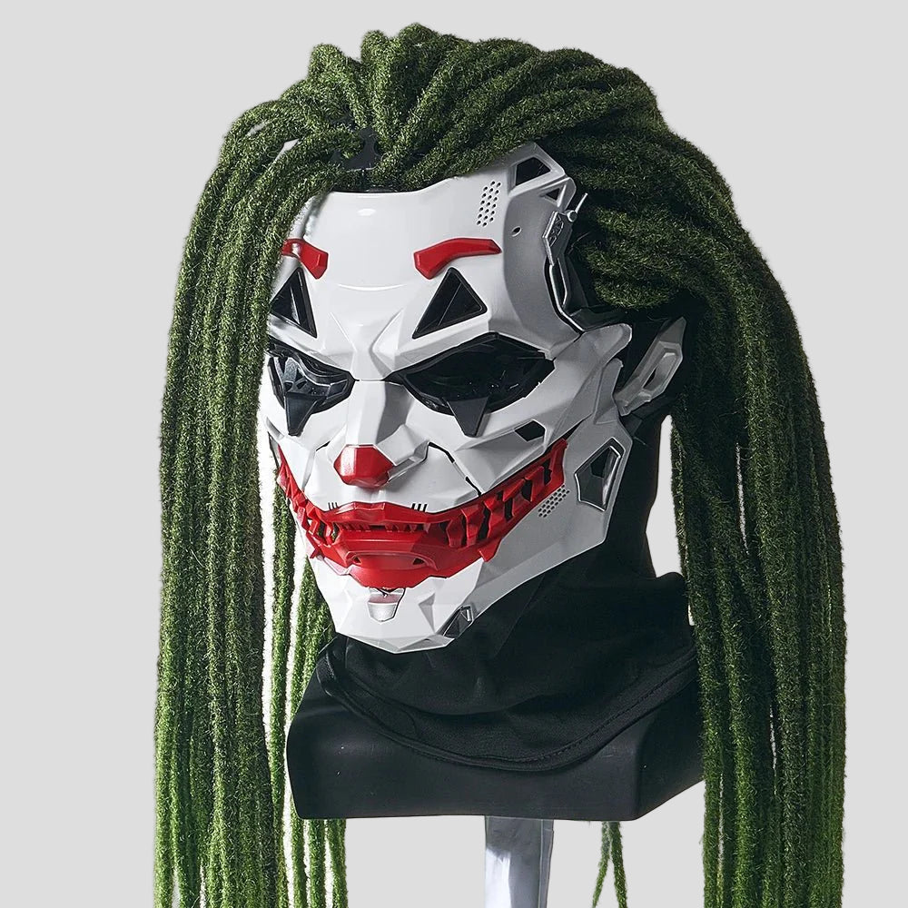 Halloween Joker Mask Cyberpunk Clown Resin Cosplay Design